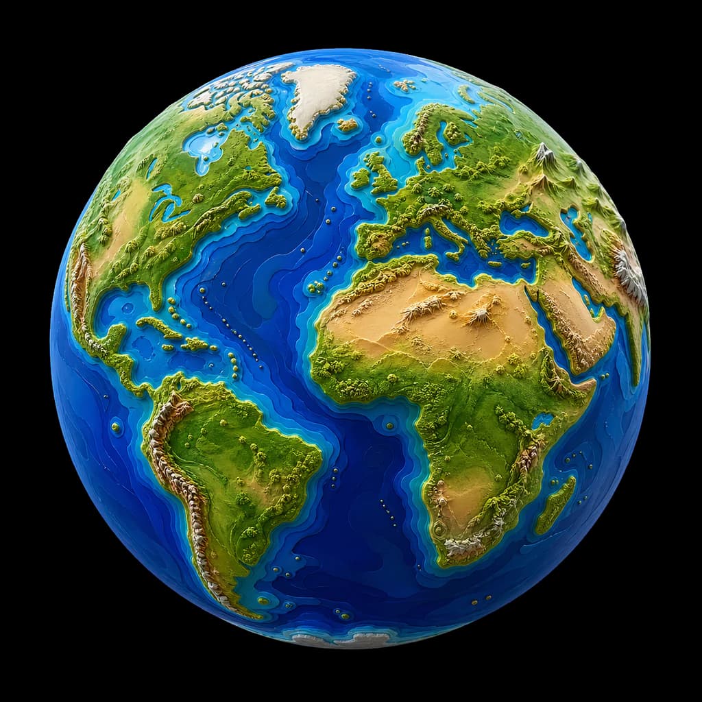 Glossy 3D Earth